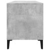 vidaXL Record Cabinet Concrete Grey 100x38x48 cm Engineered Wood