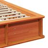 vidaXL Bed Frame Wax Brown 180 x 200 cm Solid Pine Wood