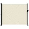 vidaXL Retractable Side Awning Cream 160x500 cm
