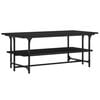 vidaXL Coffee Table Black 100x50x40 cm Engineered Wood