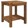vidaXL Coffee Table Whitewash 48.5 x 49 x 45 cm Solid Acacia Wood