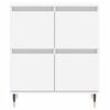 vidaXL Sideboards 2 pcs White Engineered Wood