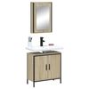 vidaXL 2 Piece Bathroom Furniture Set Sonoma Oak Engineered Wood
