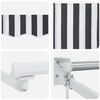vidaXL Manual Retractable Awning with LEDs 3 x 2 m