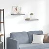 vidaXL Floating Wall Shelves 2 pcs Grey 40x23x3.8 cm MDF