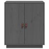 vidaXL Sideboard Grey 65,5x40x75 cm Solid Wood Pine