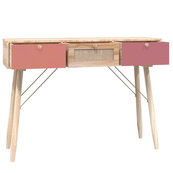vidaXL Console Table with Drawers 105x30x75 cm Engineered Wood