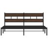vidaXL Bed Frame without Mattress with Headboard Brown Oak 183x213 cm