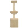 vidaXL Cat Tree with Sisal Scratching Posts 105 cm Beige
