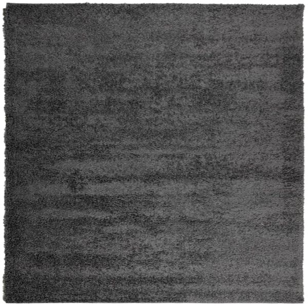 vidaXL Shaggy Rug PAMPLONA High Pile Modern Anthracite 120x120 cm