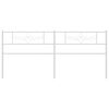 vidaXL Metal Headboard White 200 cm