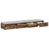 vidaXL Bed Drawers Smoked Oak 140 x 36.5 x 16.5 cm Engineered Wood