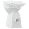 vidaXL Rimless Toilet 7 cm Extra Height Soft Close Ceramic White