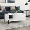 vidaXL Coffee Table High Gloss White 90x50x40 cm Engineered Wood