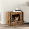 vidaXL Cat House Old Wood 51 x 30 x 42 cm Engineered Wood
