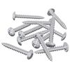 vidaXL Wood Screws 12 pcs Silver M4 x 28 mm Steel