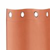 vidaXL Blackout Curtains with Rings 2 pcs Terracotta 260 x 140 cm