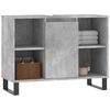 vidaXL Bathroom Cabinet Concrete Grey 80x33x60 cm Engineered Wood