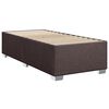 vidaXL Box Spring Bed with Mattress Dark Brown 100x200 cm Fabric