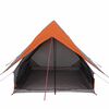 vidaXL Tents with Roof Grey and orange 220 x 233 x 184 cm Polyester
