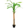 vidaXL Artificial Banana Tree with Pot 180 cm Green