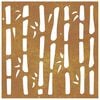 vidaXL Garden Wall Decoration 55x55 cm Corten Steel Bamboo Design
