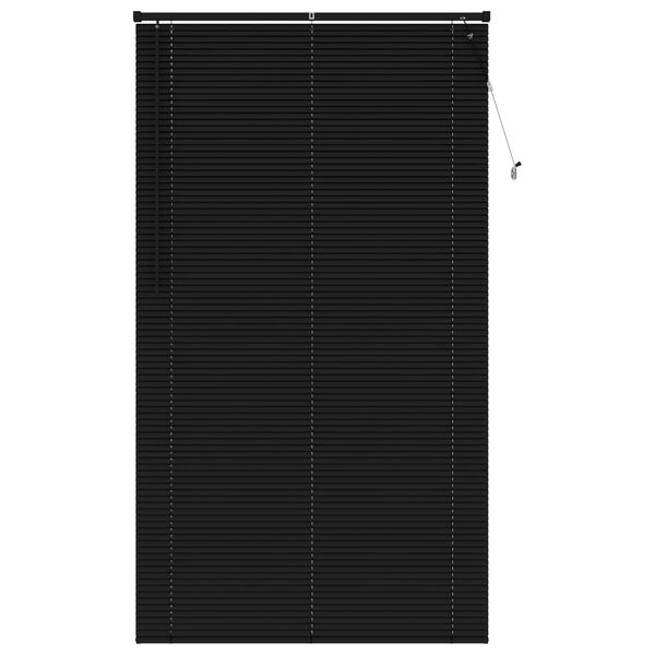 vidaXL Venetian Blind Manual Adjustable Black 213 x 110 cm PVC