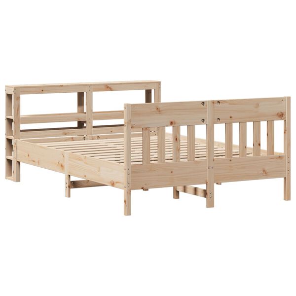 vidaXL Bed Frame without Mattress 120x190 cm Small Double Solid Wood Pine