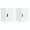 vidaXL Wall Cabinet LUCCA 2 pcs White Engineered Wood