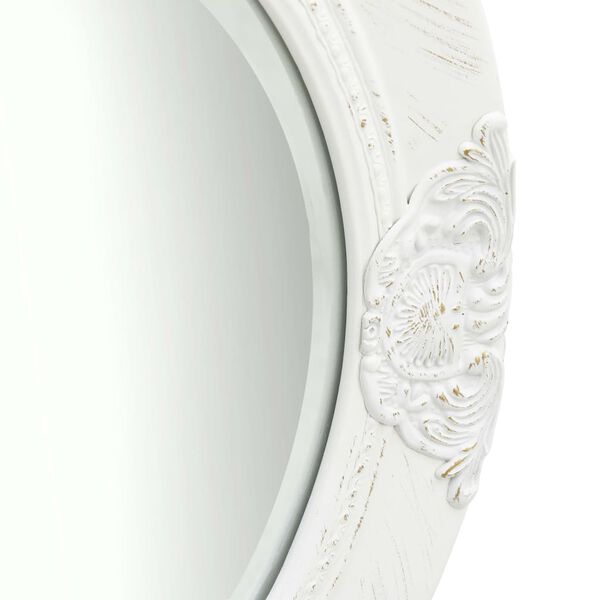 vidaXL Wall Mirror Baroque Style 50 cm White