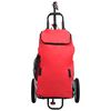 vidaXL Folding Bike Trailer with Grocery Bag Red and Black