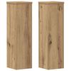 vidaXL Plant Stand 2pcs Artisan Oak 17x17x60 cm Engineered Wood