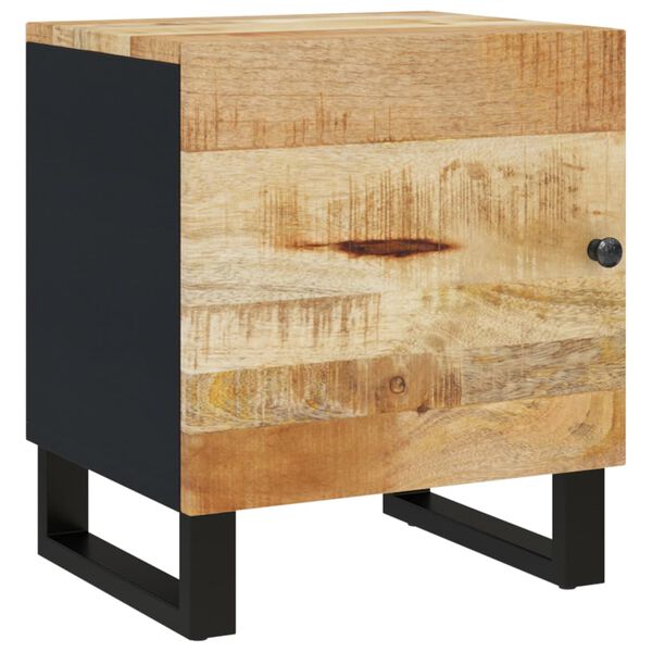 vidaXL Bedside Cabinet 40x33x46 cm Solid Wood Mango