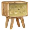 vidaXL Nightstand Solid Mango Wood 40x30x49 cm