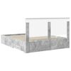 vidaXL Bed Frame Concrete Grey 160 x 200 cm Engineered Wood