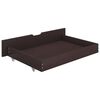 vidaXL Bed Frame without Mattress Dark Brown Solid Pinewood 180x200 cm Super King (322017+2x321988)