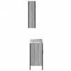 vidaXL 2 Piece Bathroom Furniture Set Grey Sonoma Engineered Wood