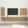 vidaXL TV Wall Cabinet Set Wall-mounted 6 pcs Artisan Oak