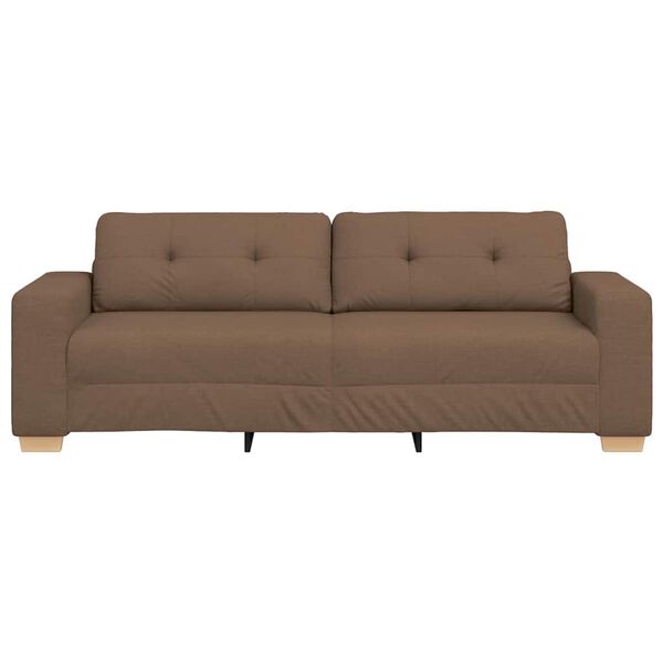 vidaXL Sofa Brown 221 x 80 x 80 cm Fabric