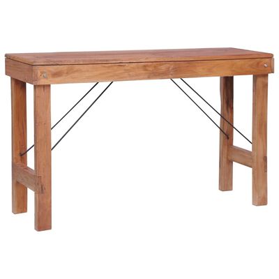 vidaXL Folding Console Table 130x40x80 cm Sold Reclaimed Wood