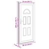 vidaXL Front Door White 88x200 cm PVC