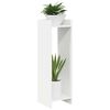 vidaXL Plant Stand with Shelf White 30 x 30 x 100 cm Engineered Wood