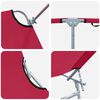 vidaXL Sun Lounger Folding 2-person 2 pcs Red 58 x 188 x 77cm Fabric