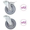 vidaXL 24 pcs Bolt Hole Swivel Casters 100 mm