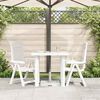 vidaXL Garden Table White 80x75x72 cm Plastic