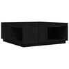 vidaXL Coffee Table Black 100x101x40.5 cm Solid Wood Pine