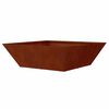 vidaXL Garden Planter Rusty 50 x 50 x 15 cm Weathering Steel