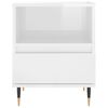vidaXL Bedside Cabinets 2 pcs High Gloss White 40x35x50 cm Engineered Wood