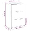vidaXL Bedside Cabinets 2 pcs Grey Sonoma 40x36x65 cm