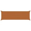 vidaXL Sun Shade Sail Orange and Brown 6 x 2 m 100% Polyester Oxford